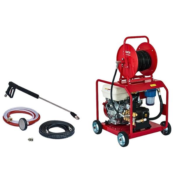 動作品 ASADA アサダ 高圧洗浄機 21/90 HD2109 ホース、ガン付き