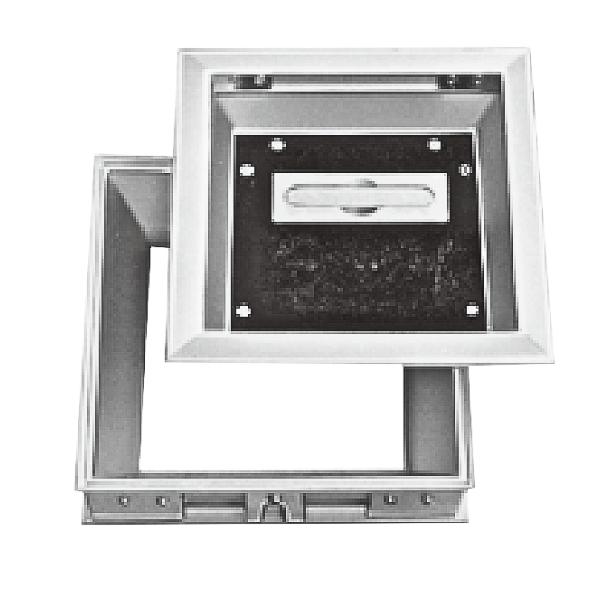 第一機材(DKC) D-4S フロアーハッチ 300用 アルミ目地 モルタル充填用 簡易密閉型 落込取手型 小口径水..