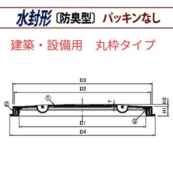 第一機材(DKC) 鋳鉄製マンホール蓋 DMHB-R2-750 T-2荷重 02304470