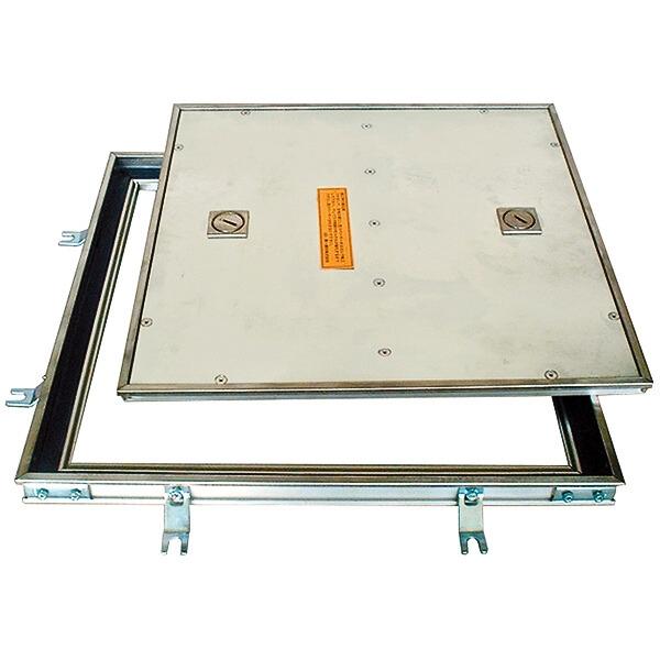 第一機材(DKC) H-7-N フロアーハッチ ハンドル付 600用 Pタイル貼物用 ガタツキ防止型 ねじ取手型 屋内..