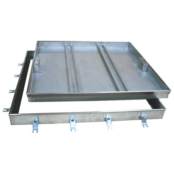 第一機材(DKC) HSE-8S-N フロアーハッチ ハンドル無し 500用 モルタル充填用 ねじ取手型 ガタツキ防止..