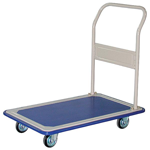 Rakuten - ハマコS.S 省音プレス製台車 PD-250KU 固定ハンドルタイプ ウレタン車輪 積載荷重250kg