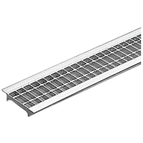 【受注生産】カネソウ スチール製グレーチング プレーンタイプ 歩道U字溝用 HSUM-P-21519 クッション付き