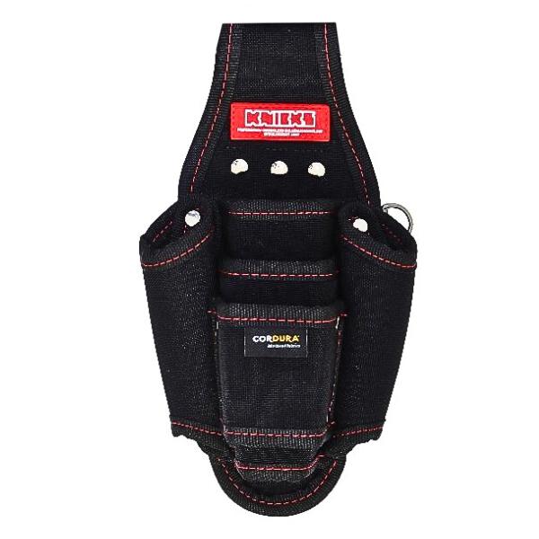Rakuten - 【在庫確認商品】ニックス KC-501PLN 型押しペンチ・ニッパー・ドライバー5Pホルダー ブラック 工具差し EVA内蔵 赤ステッチ