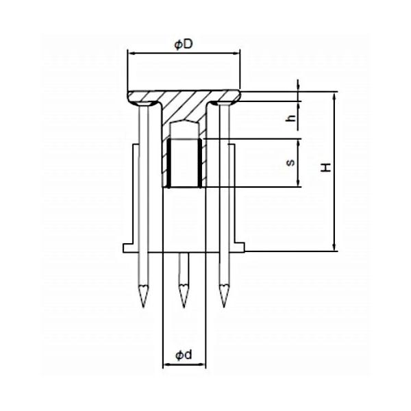 三門 スパイカー S-3040 W3/8 白 400個 木製合板型枠用インサート