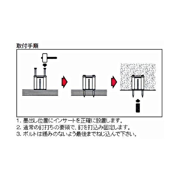 三門 アポロ-L A-3030 W3/8 赤 500個入り 木製合板一般用インサート