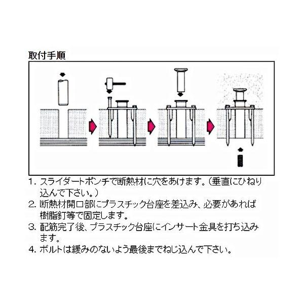 三門 スライダートGSD GSD-4025 W1/2 赤 100個入り 木製合板・断熱天井用インサート