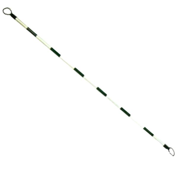 仙台銘板 アルミコーンバー34Φ 2m グリーン 10本セット 反射 軟質塩化ビニル 黒リング