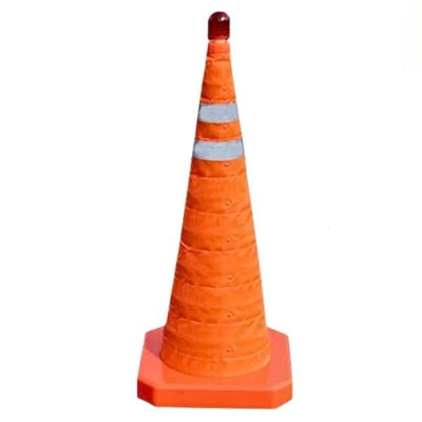 サンセルフ フリーコーン700 FC-70 LED赤色灯 伸縮式コーン