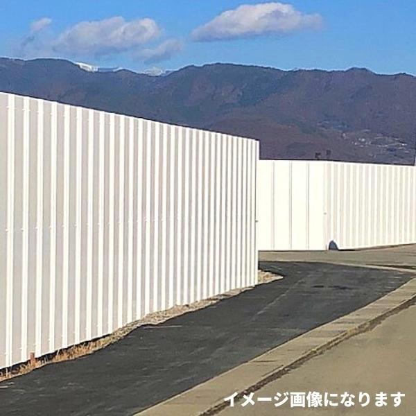 カラー STホワイト 安全鋼板 パンチング 1.2mm×540mm×3000mm 6穴 鈴東【別途運賃】仮囲い 建設 資材 現場 フェンス 3m 亜鉛メッキ アエン