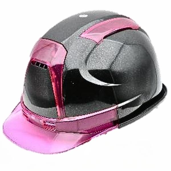 トーヨーセフティー 390FMBK-P ヘルメット メタリックピンク 侍ブラック(4)