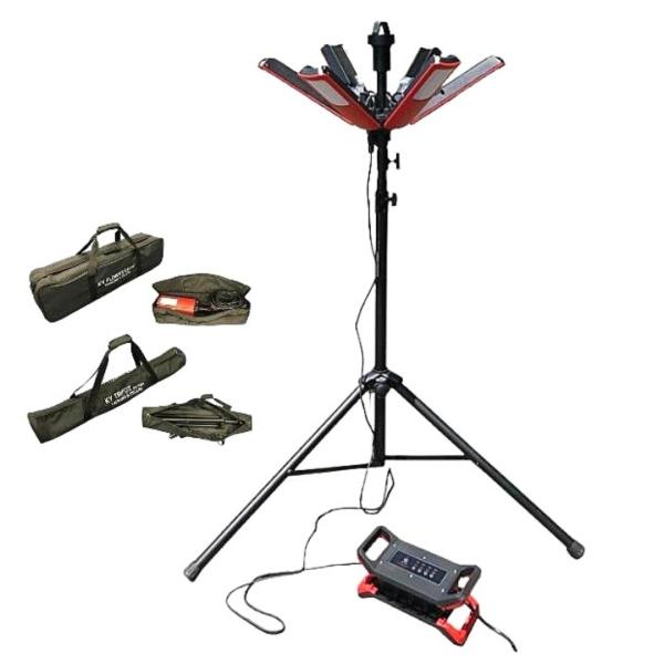 KYフラワーライト ACコンセント仕様 調光電源タイプ 1セット(灯具、電源ユニット、三脚 2m or 3m、ライ..