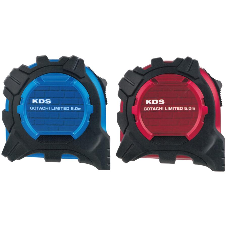 (限定品) ムラテックKDS 剛立G25巾5mまさめ厚爪LD2 GTR-G2550SLD2 ブルー/レッド 16.5尺相当5m 尺相当 両面目盛 JIS1級 コンベックス