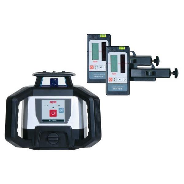 MYZOX マイゾックス MJ-600 自動整準レーザーレベル 受光器MJ-RE3x2台セット 三脚なし ぴたドラ対応機種 JSIMA認定店