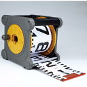 ヤマヨ測定機 リボンロッド 150mm幅 50m ケース入り RC15A50L E1 (表タテ数字1m毎赤白 裏ヨコ数字1m毎赤白) 工事写真 リボンテープ YAMAYO(4)