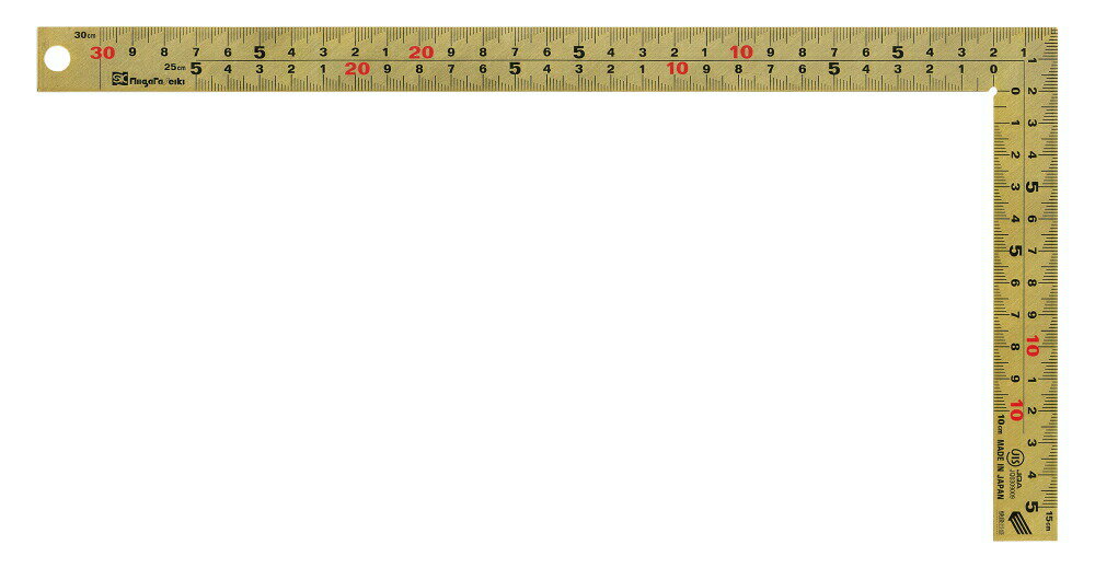 SK 新潟精機 金曲尺 金鷲 30cm GMT-30CKD 鎧護コート仕様 快段目盛 幅20mm 厚さ2.0mm