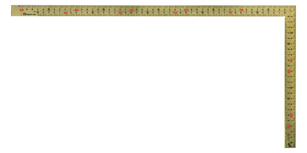 SK 新潟精機 金曲尺 金鷲 50cm GMT-50CKD 鎧護コート仕様 快段目盛 幅20mm 厚さ2.0mm
