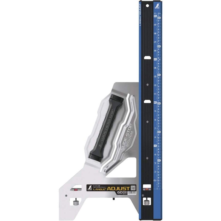 シンワ測定 73181 丸ノコガイド定規 エルアングルPlusアジャスト 60cm 併用目盛