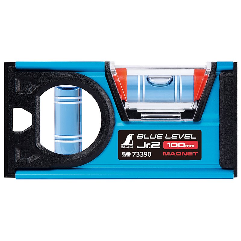 シンワ測定 73390 ブルーレベル Jr. 2 100mm マグネット付
