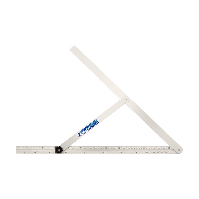 シンワ測定 62662 アルミ自由金 60cm 角度目盛 筋交付