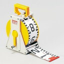 ハイビスカス 紅白ロッド 100mm幅ケース付 20m HK10-20M【測量/土木/建築/現場用品/記録用品】(4)