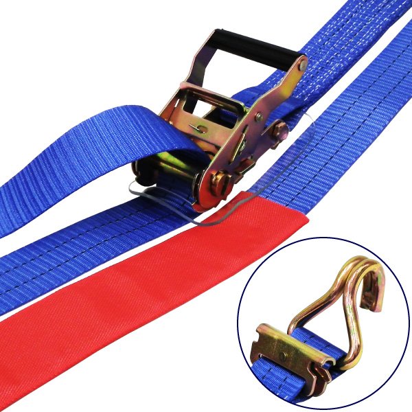 FREAK ラッシングベルト 青 レール/Jフック1000kg 幅50mm 長さ0.5+5m フリーク 品番75799