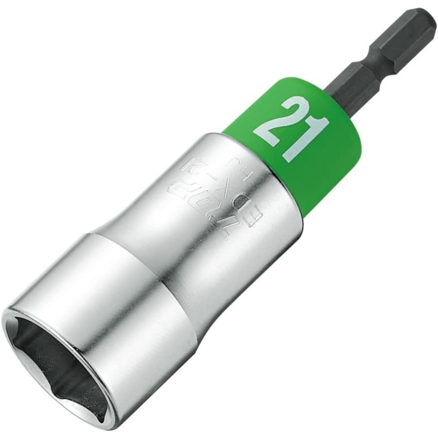 トップ工業 EDX-21 電動ドリル用αソケット 対辺寸法21mm 全長95mm 日本製 TOP