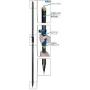 楽天現場屋本舗　楽天市場店ランドアート GPSポール2m GLS-22 全長2000mm 水準器付き 重量784g [GNSS測量 2本継 カーボン製]