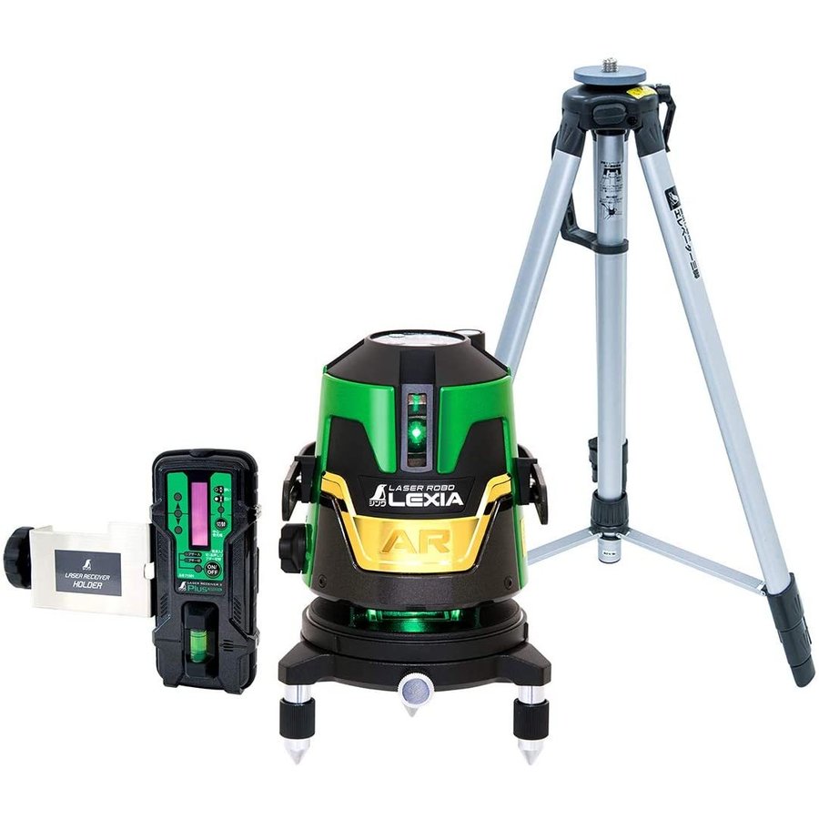 シンワ測定 70875 レーザーロボ LEXIA 51AR グリーン 受光器・三脚セット レーザー墨出器
