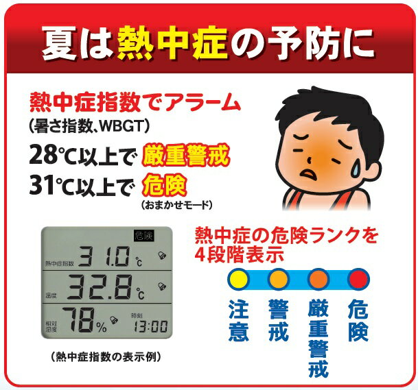 A&D エーアンドディ 環境温湿度計 AD-5686 [熱中症指数計 温度計 湿度計 WBGT値] 3