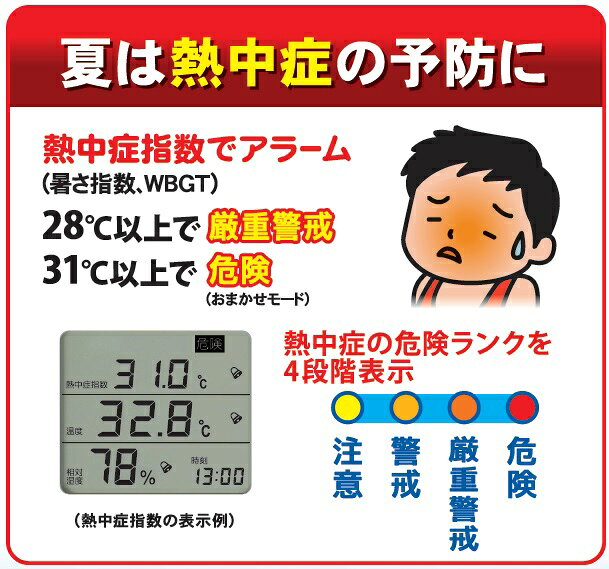 A&D エーアンドディ 環境温湿度計 AD-5686 [熱中症指数計 温度計 湿度計 WBGT値]