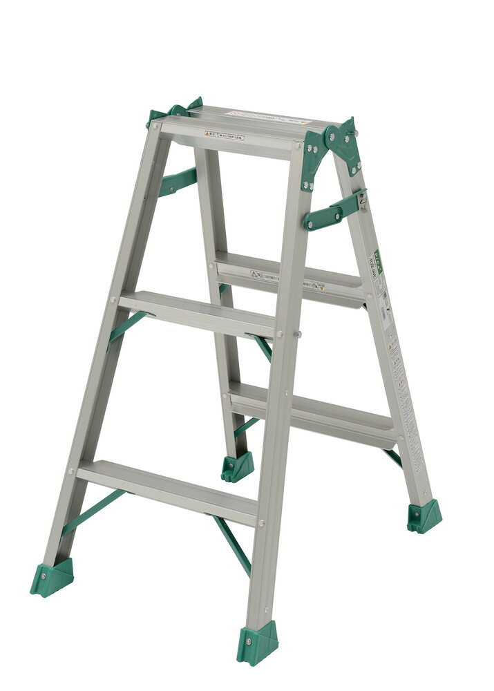 ピカ　はしご兼用脚立　スーパージョブ　JOB-90E　全長0.81m　両面幅広踏みざん61mm、フラッグシップモ..