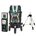 (T)タジマ レーザー墨出し器 NAVI ZERO BLUE NAVIセンサーKJC 3WAY電源タイプ 矩十字・横全周 セット(本体+受講器+三脚) ZER...