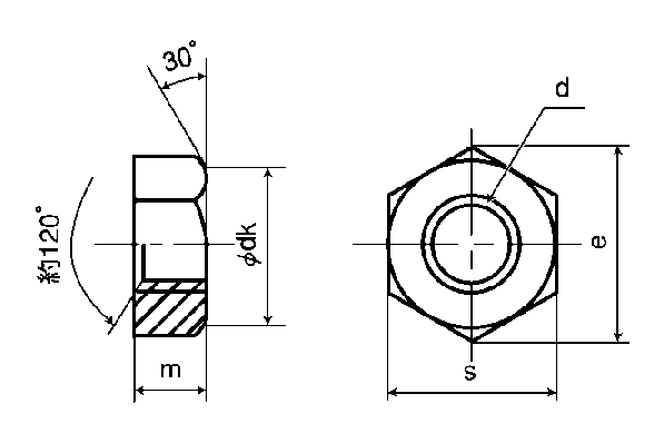 【メール便可】 六角ナット 一種 メッキ ユニ...の紹介画像2