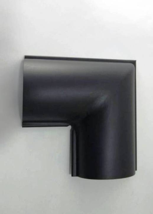 中川テクノ　ひさご印　GL カラー鋼板製雨とい　部材　軒曲り　105 コーナー　つや消しブラック　N95(4)