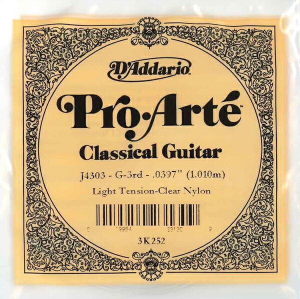 プロアルテ／J-43ライト(3) D'Addario ProArte クラシックギター弦