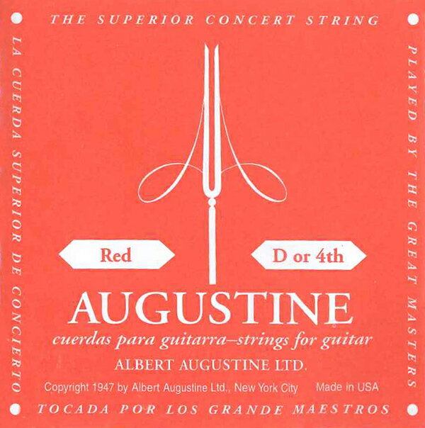 オーガスチン／赤(4) Augustine Red D or 4th クラシックギター弦