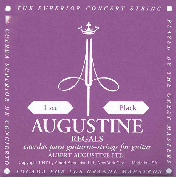 オーガスチン／リーガル黒(SET) Augustine Regal/Black クラシックギター弦