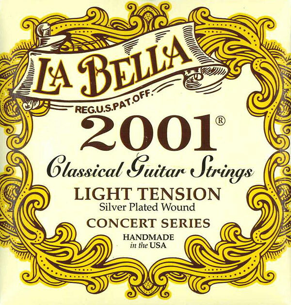 ラベラ／2001ライト テンション（Set） LA BELLA light tension クラシックギター弦
