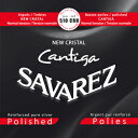 サバレス/クリスタル・カンティーガ・ポリッシュ510CRHノーマルテンション(set) Savarez/trebles:new cristal nomal te...