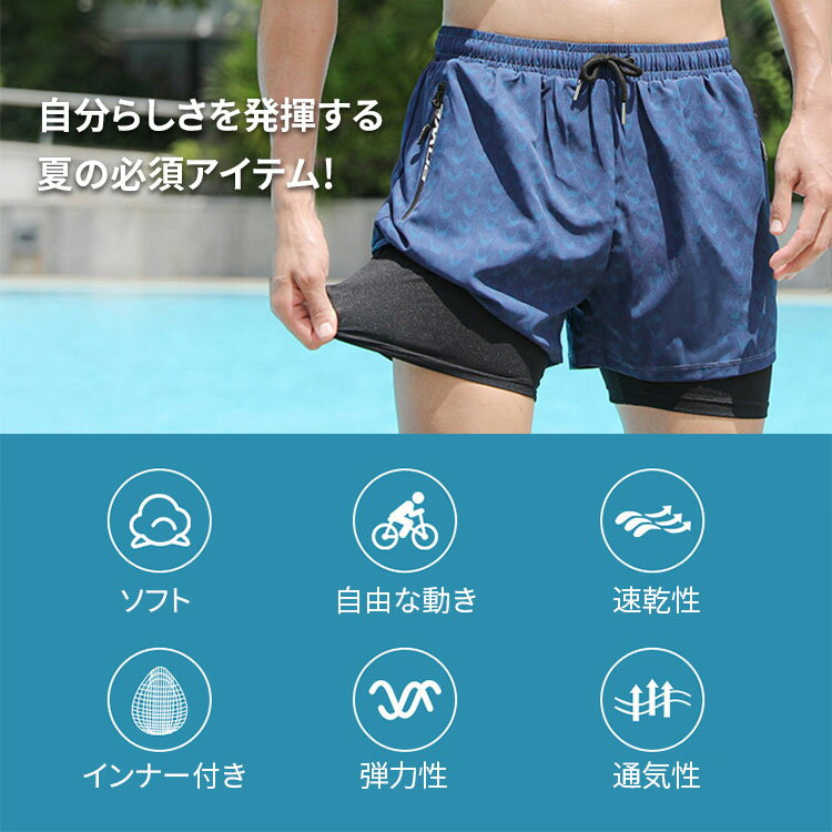 【1点10%OFF★2点15%OFF】メンズスパッツ メンズ スイムウエア スイミング 水泳 フィットネス水着 送料無料 日焼け防止 夏 無地 カジュアル 大人 海水浴 プール レジャー アウトドア リゾート 大きいサイズ フィットネス