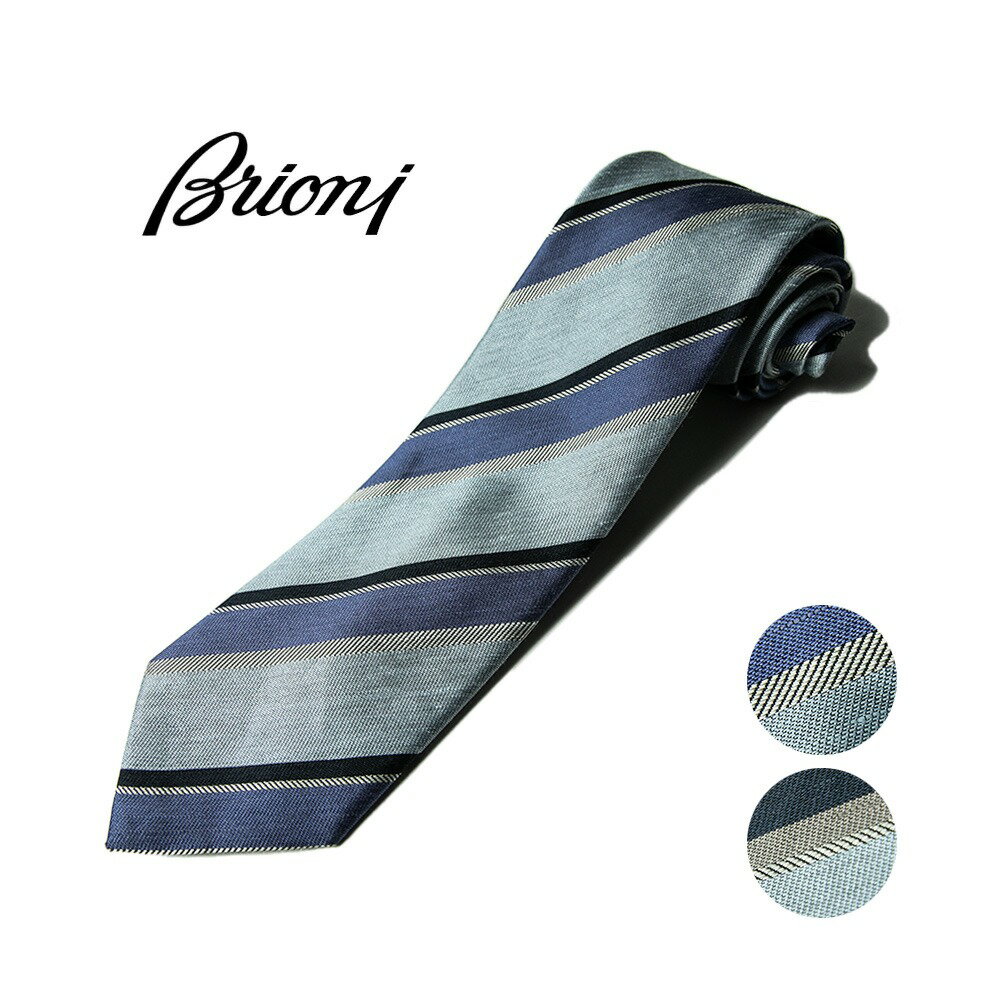 ブリオーニ Brioni ブリオーニ ネクタイ ニットタイ シルク リネン 麻 全2色 P8420 ジェネレス