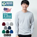 DISCUS ATHLETIC tシャツ メンズ 無地 ディスカス 長袖 USA コットン Tシャツ 長袖tシャツ クルーネック 肉厚 厚手 綿 おしゃれ シンプル 全4色 4873-7114 ジェネレス