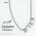 ネックレス メンズ チェーン シルバー おしゃれ チェーンネックレス ペンダント アルファベット モチーフ プレゼント ギフト プチギフト 全1色 IU-014...