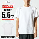 tシャツ メンズ 半袖 5.6oz ユナイテッドアスレ 半袖tシャツ Uネック Tシャツ クルーネック United Athle ホワイト トップス インナー ...