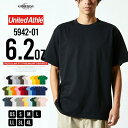 tシャツ 半袖 メンズ 半袖tシャツ United Athle 綿100 Uネック クルーネック 6.2oz Tシャツ 春夏 インナー トップス 全20色 5942-01 ジェネレス