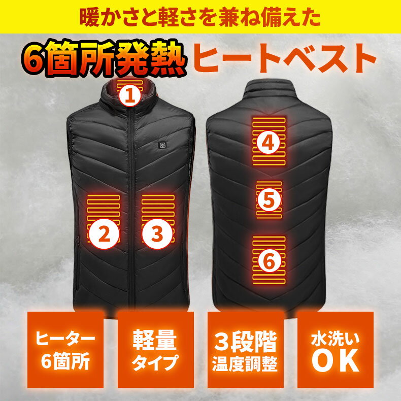 M01-9 GSPOWER ヒートベスト 電熱...の紹介画像3