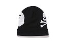 A BATHING APE × MASTERMIND JAPAN/KNIT CAP black BAPE レザー キャップ 2016年モデル