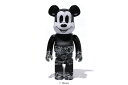 BE@RBRICK(ベアブリック)BAPE® MICKEY MOUSE 1000% [BLACK&WHITE]A BATHING APE medicom toy