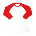 CITYLAB(シティラブ)/RAGLAN(ラグラン) Tシャツ WHITE/RED